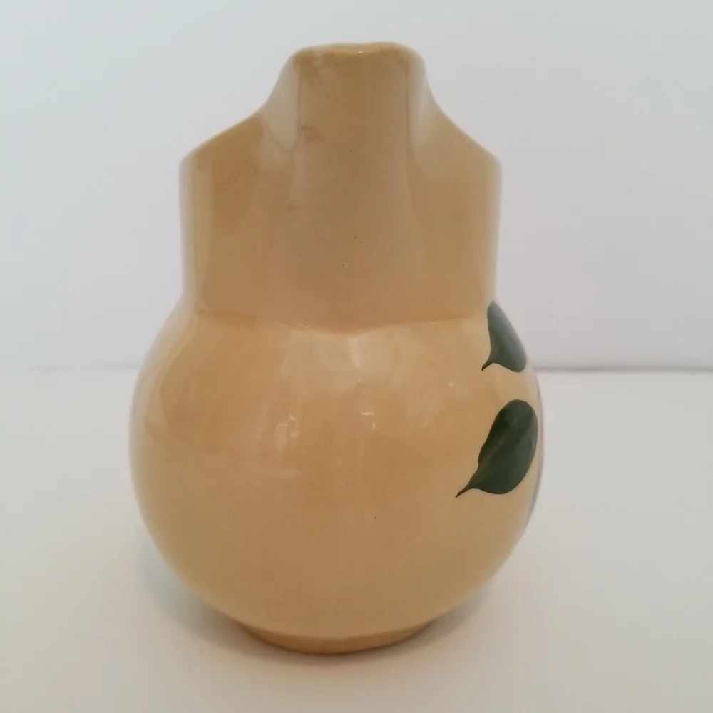 Vintage Watt Pottery #15 syrup cream Red Bud Teardrop pitcher